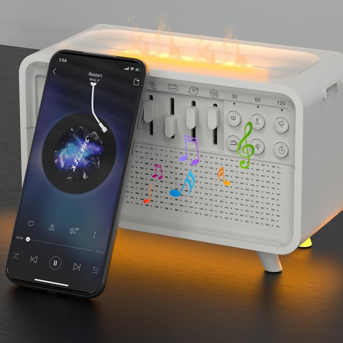 ZenCube 3 in 1 Bluetooth Humidifier | Sound. Light. Peace.